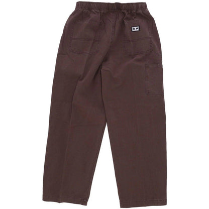 Pantaloni Uomo Obey - Big Easy Canvas Pant - Marrone