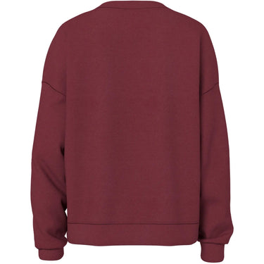 Felpe senza cappuccio Donna Pieces - Pcchilli Ls Loose Sweat Noos Bc - Bordeaux