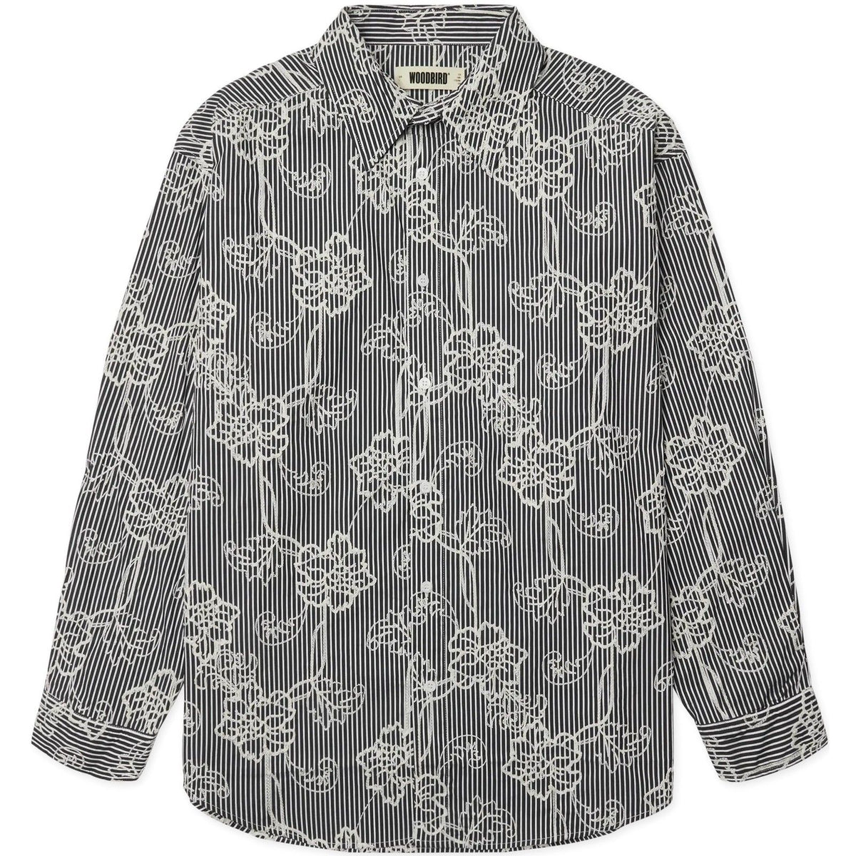 Camicie casual Uomo Woodbird - WBBrooks EMB Shirt - Nero