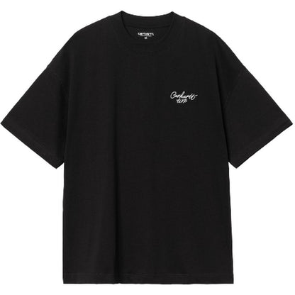 T-shirt Uomo Carhartt Wip - S/S Signature Script T-Shirt - Nero