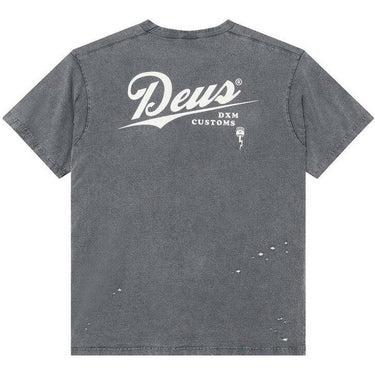 T-shirt Uomo Deus Ex Machina - Damaged Dyed Tee - Grigio