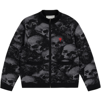 Felpe con cappuccio Uomo Propaganda - Zip Up Sweater Ossuary - Nero