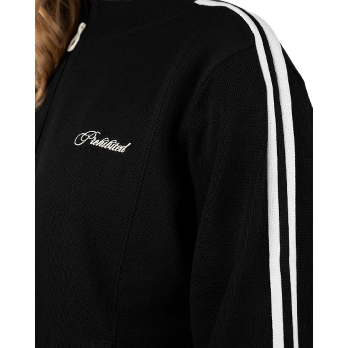 Maglie a manica lunga Uomo Prohibited - Varsity Knitted - Nero