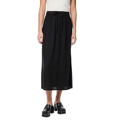 Casual Skirts Women Pieces - Pcpia Mw Ankle Skirt Wvn Noos - Black
