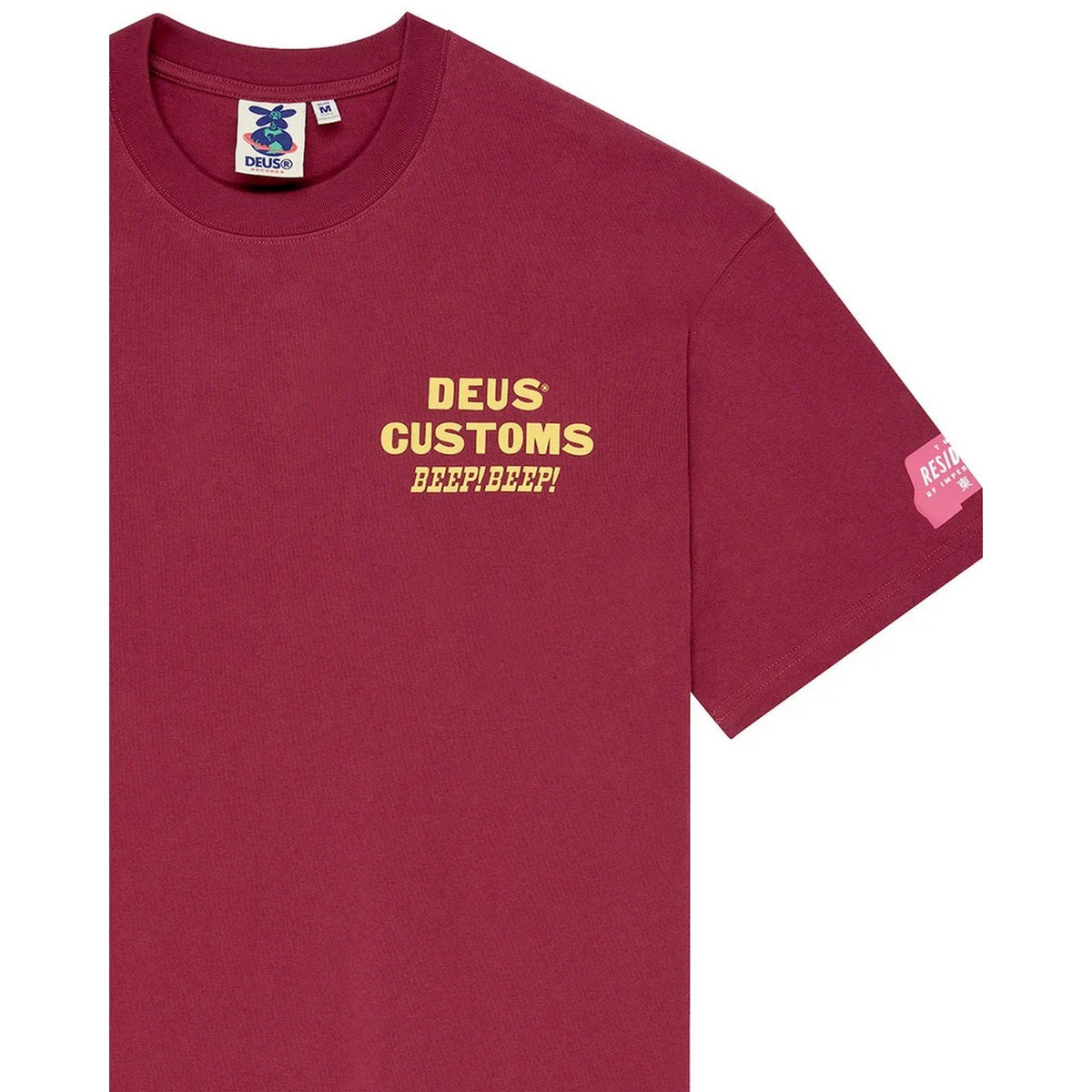 T-shirt Uomo Deus Ex Machina - Bloomers Os Tee - Rosso