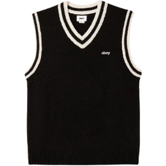 Gilet Uomo Obey - Obey Alden Sweater Vest - Nero