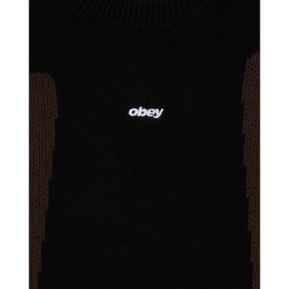 Maglioni Uomo Obey - Obey Brann Sweater - Nero