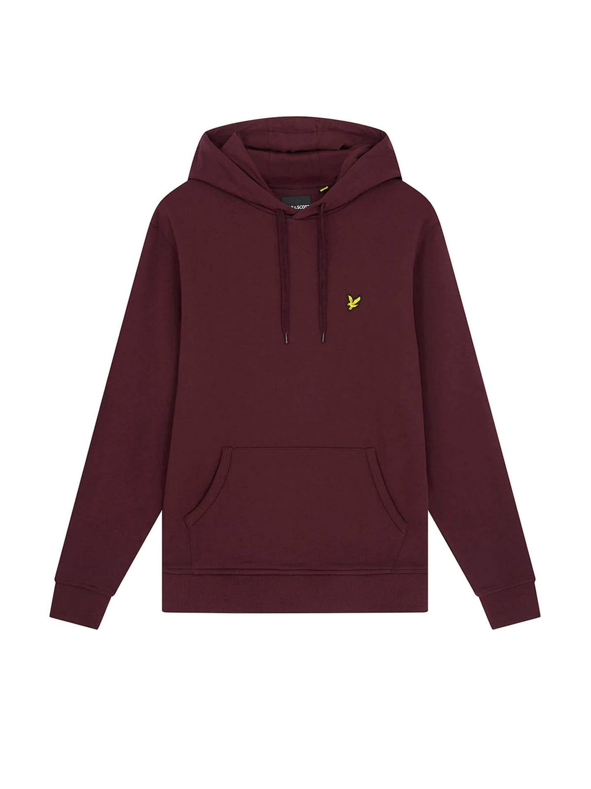 Felpe con cappuccio Uomo Lyle & Scott - Brushed Back Hoodie Sweatshirt - Bordeaux