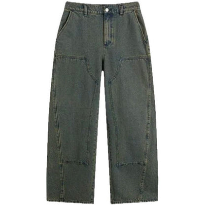 Pantaloni Uomo Obey - Leah Iii Baggy Double Knee Denim - Giallo
