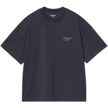 T-shirt Uomo Carhartt Wip - S/S Signature Script T-Shirt - Blu