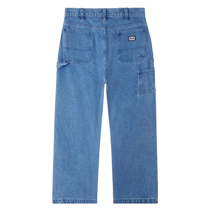 Pantaloni Uomo Obey - Bigwig Denim Carpenter Pant - Celeste
