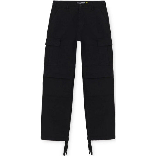 Pantaloni Uomo Iuter - Cargo Canvas - Nero