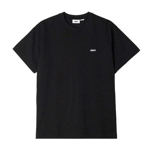 T-shirt Uomo Obey - Established Works Bold Tee Ss - Nero