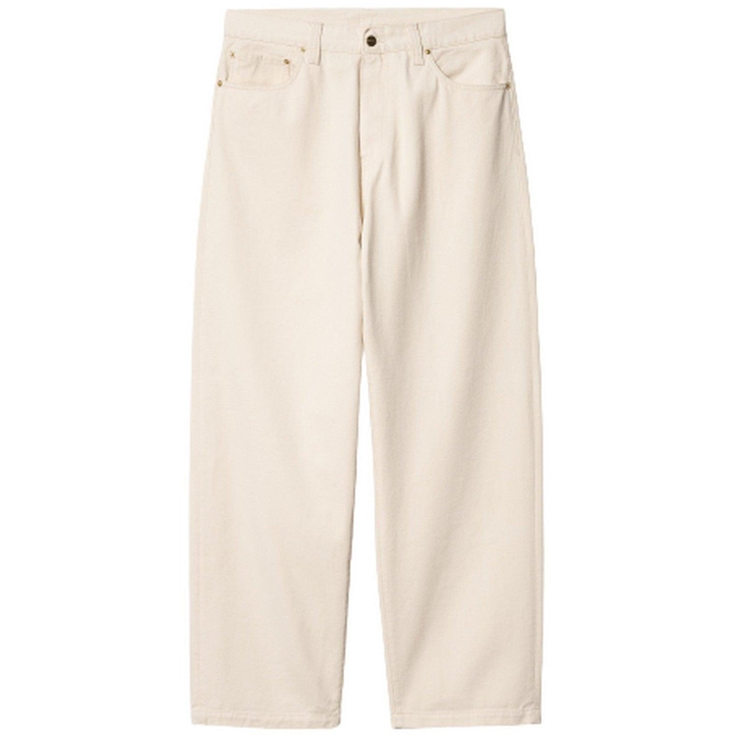 Pantaloni Unisex Carhartt Wip - Derby Pant 100% Cotton 'Walker' Twill - Bianco