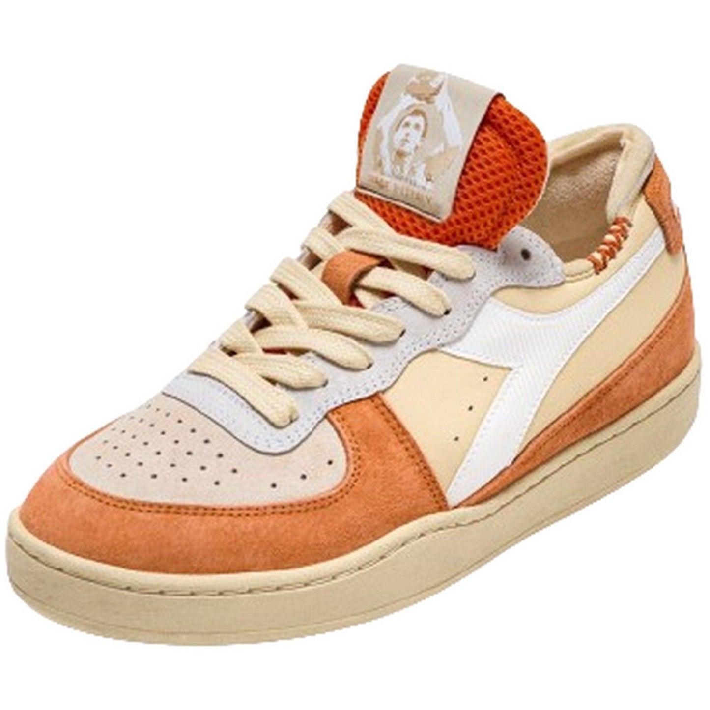 Sneaker Unisex Diadora - M I Basket Row Cut Podio Italia - Arancione