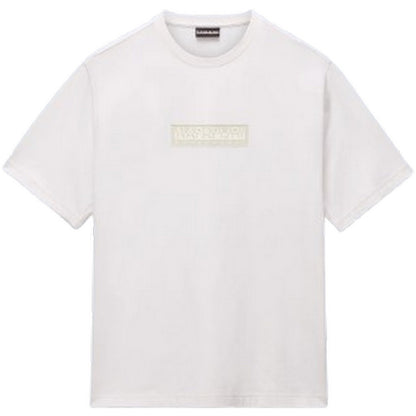 T-shirt Uomo Napapijri - S-Box Logo Ss 1 - Bianco