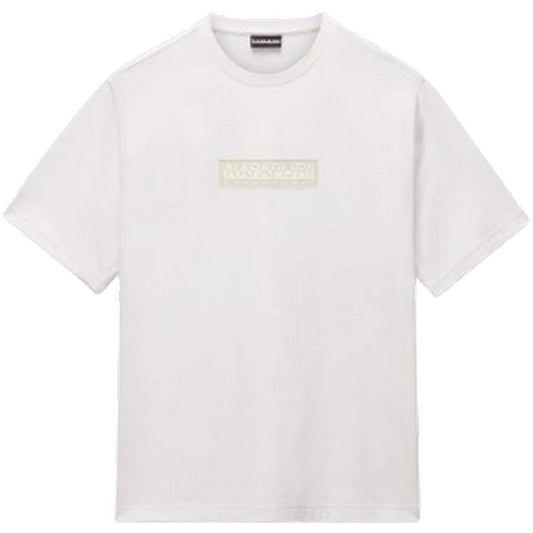 T-shirt Uomo Napapijri - S-Box Logo Ss 1 - Bianco
