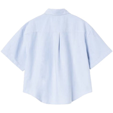 Camicie Donna Carhartt Wip - W' S/S Kaia Shirt - Celeste