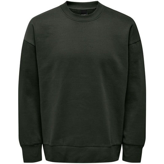 Felpe senza cappuccio Uomo Only & Sons - Onsdan Life Rlx Heavy Sweat Crew Noos - Verde