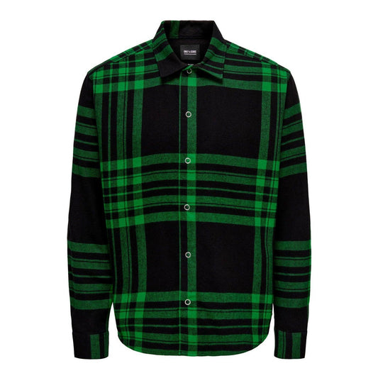 Camicie casual Uomo Only & Sons - Onstabb Ls Heavy Check Rlx Shirt C12 - Verde