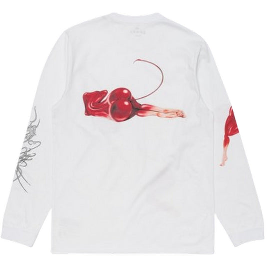 Maglie a manica lunga Uomo Edwin - Cherry Devil Ts Ls - Bianco