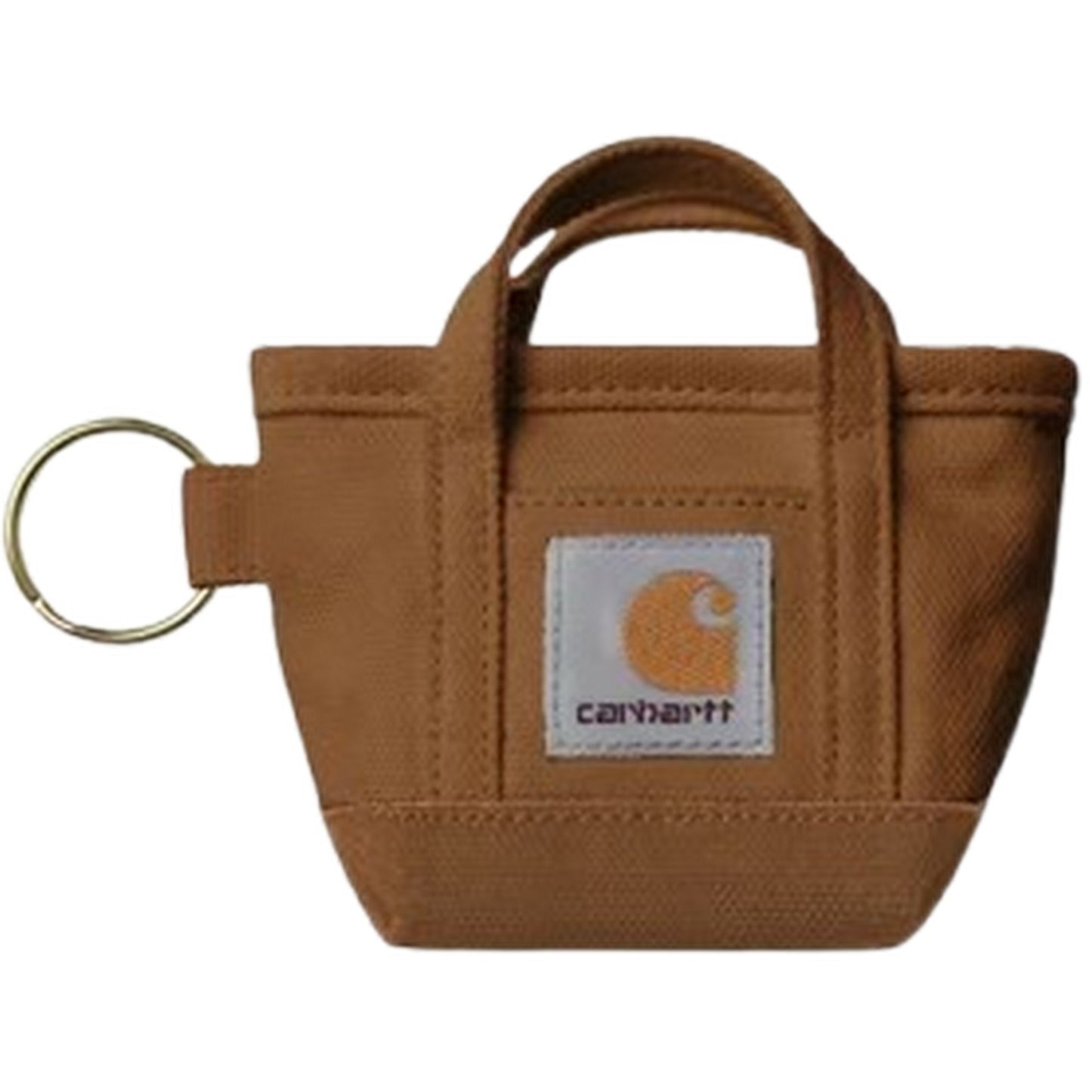 Uomo Unisex Carhartt Wip - Mini Tote Bag Keychain - Marrone