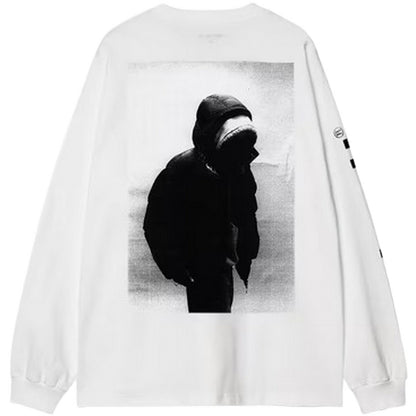 Maglie a manica lunga Uomo Carhartt Wip - L/S Archive Script T-Shirt - Bianco