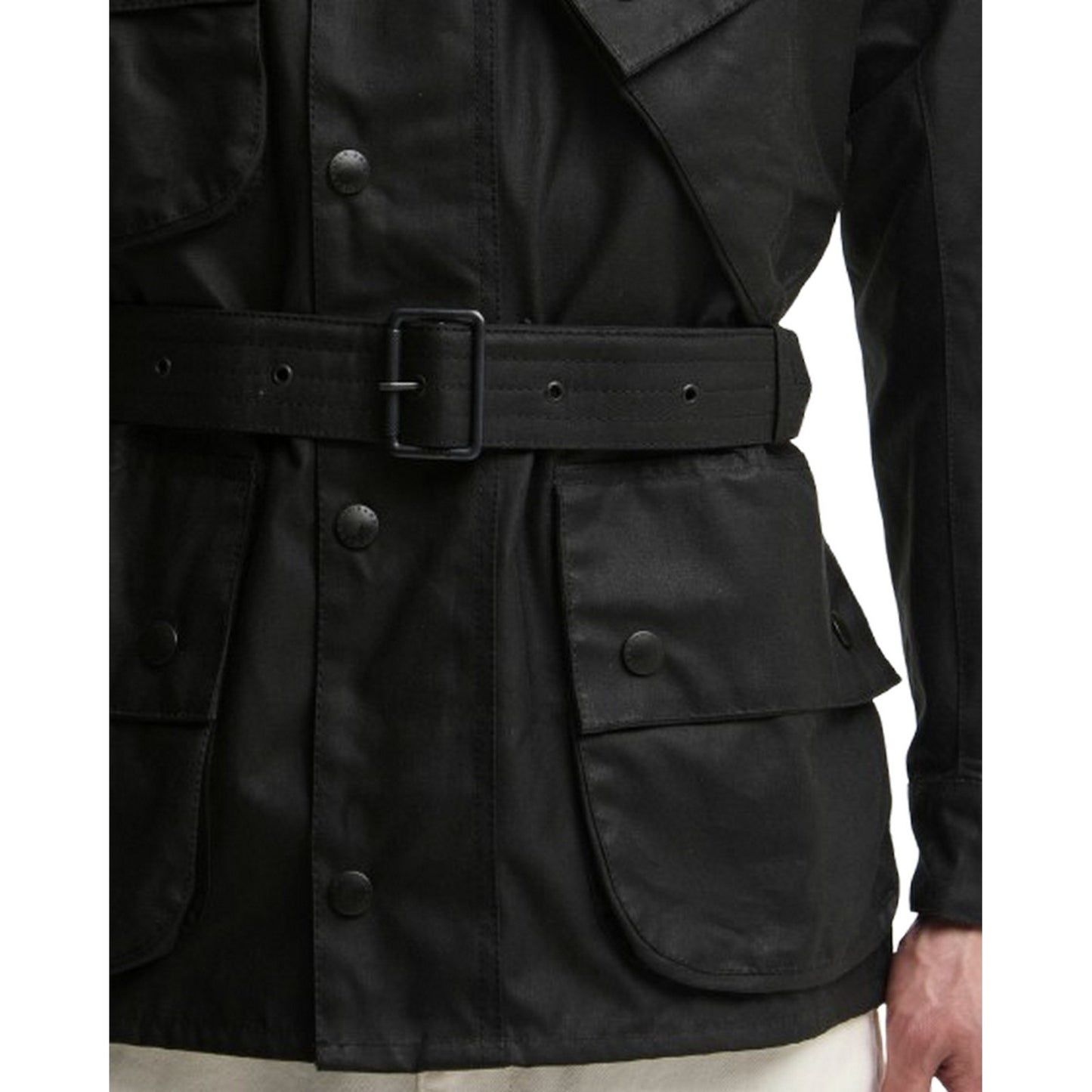 Giubbini Uomo Barbour International - International Original Wax - Nero