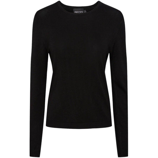 Maglie Donna Pieces - Pcsonja Ls Pullover Knit Noos Bc - Nero