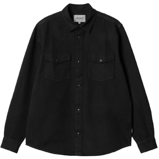 Camicie casual Uomo Carhartt Wip - L/S Santa Fe Shirt - Nero