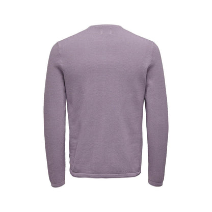 Maglioni Uomo Only & Sons - Onspanter Life 12 Struc Crew Knit Noos - Viola