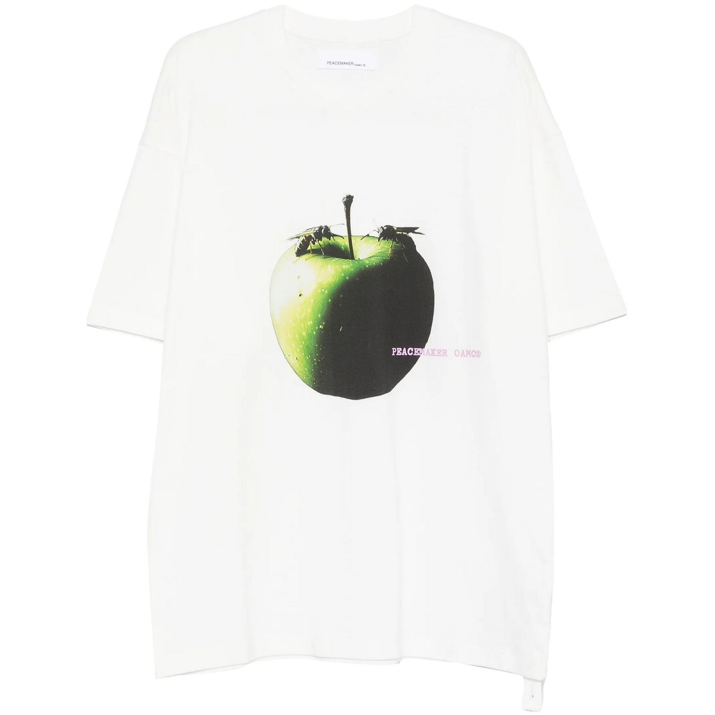 T-shirt Uomo OAMC Peacemaker - Oversize Tee Apple Print - Bianco