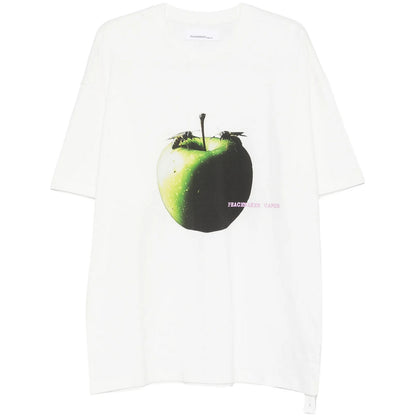 T-shirt Uomo OAMC Peacemaker - Oversize Tee Apple Print - Bianco