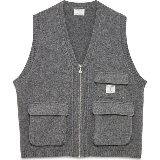 Gilet Uomo Roy Roger's - Vest utility knit - Grigio