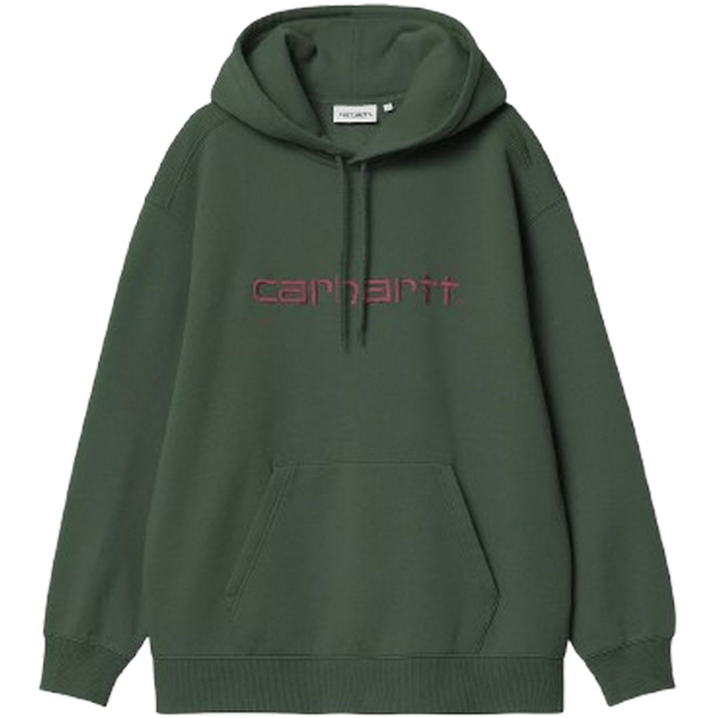 Felpe con cappuccio Donna Carhartt Wip - W' Hooded Carhartt Sweatshirt - Verde