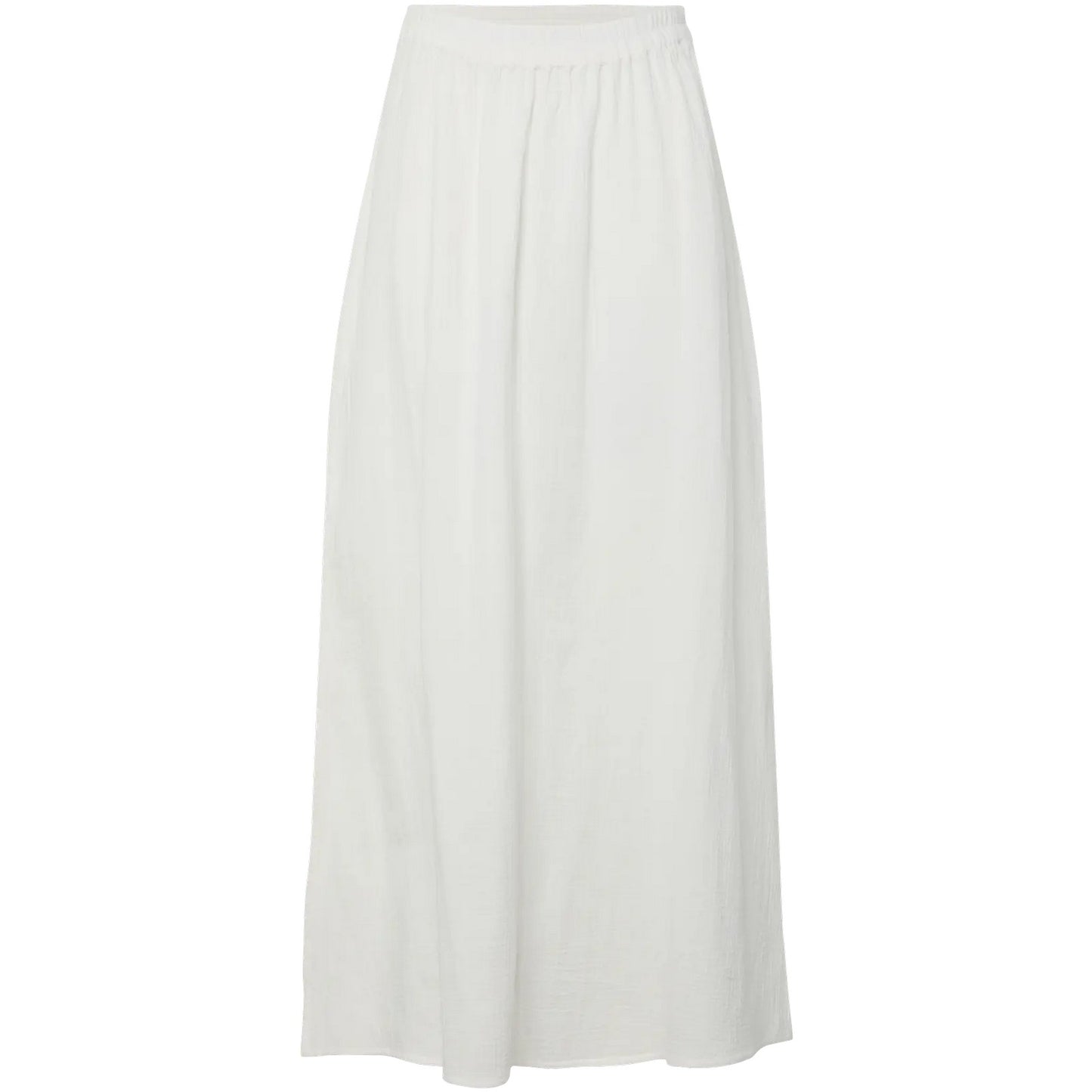 Gonne casual Donna Pieces - Pcsastina Hw Maxi Slit Skirt Wvn Bc - Bianco