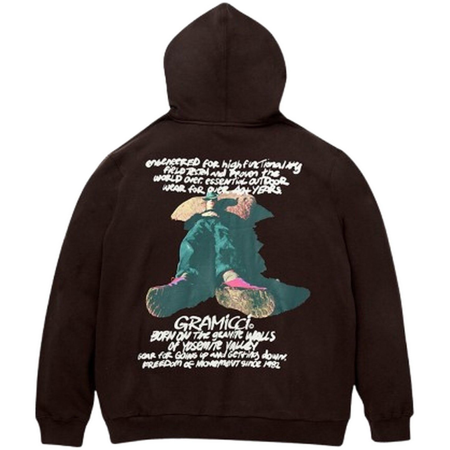 Felpe con cappuccio Uomo Gramicci - Naping Climber Hooded Sweatshirt - Marrone