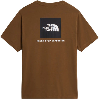 T-shirt Uomo The North Face - M Evolution Box Nse Regular Short Sleeve - Marrone