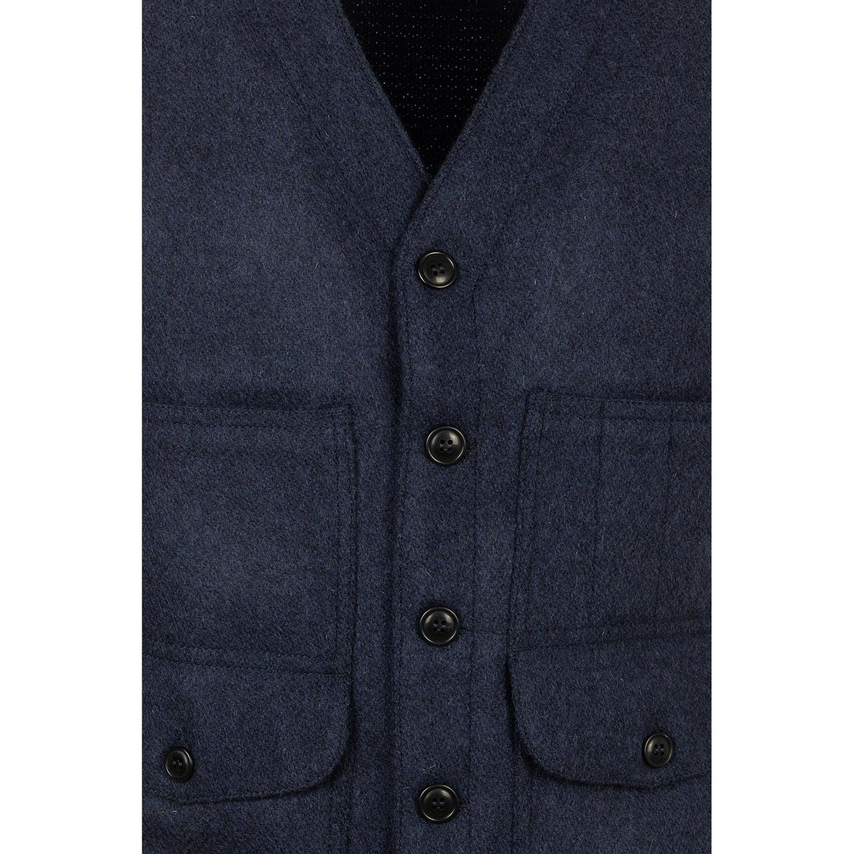 Gilet Uomo Chesapeake's - Outdoor Heavy Weight Wool vest Oregon - Blu