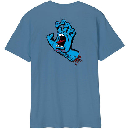 T-shirt Uomo Santa Cruz - Screaming Hand Chest T-Shirt - Blu