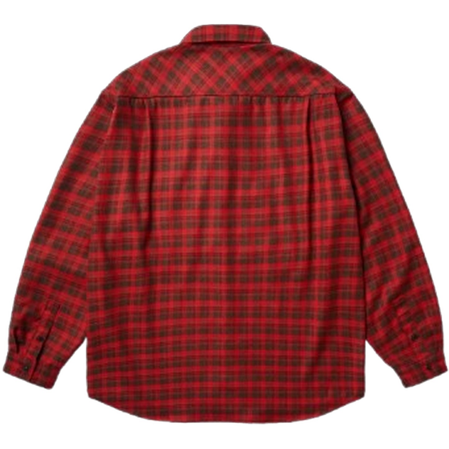 Camicie casual Uomo KAPPY DESIGN - Two Pocket Flannel Check Shirt - Rosso