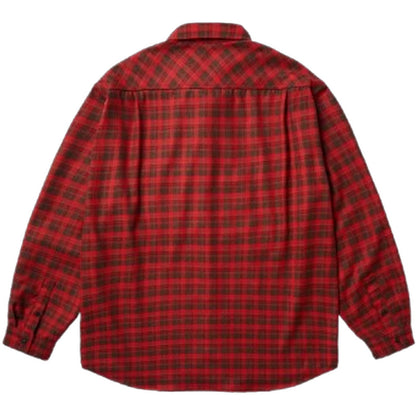 Camicie casual Uomo KAPPY DESIGN - Two Pocket Flannel Check Shirt - Rosso