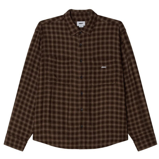 Camicie casual Uomo Obey - Clarence Woven - Nero
