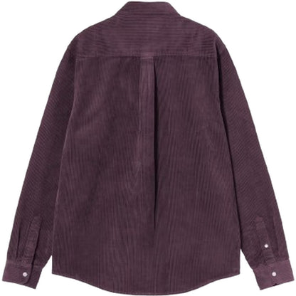 Camicie casual Uomo Carhartt Wip - L/S Madison Cord Shirt - Viola