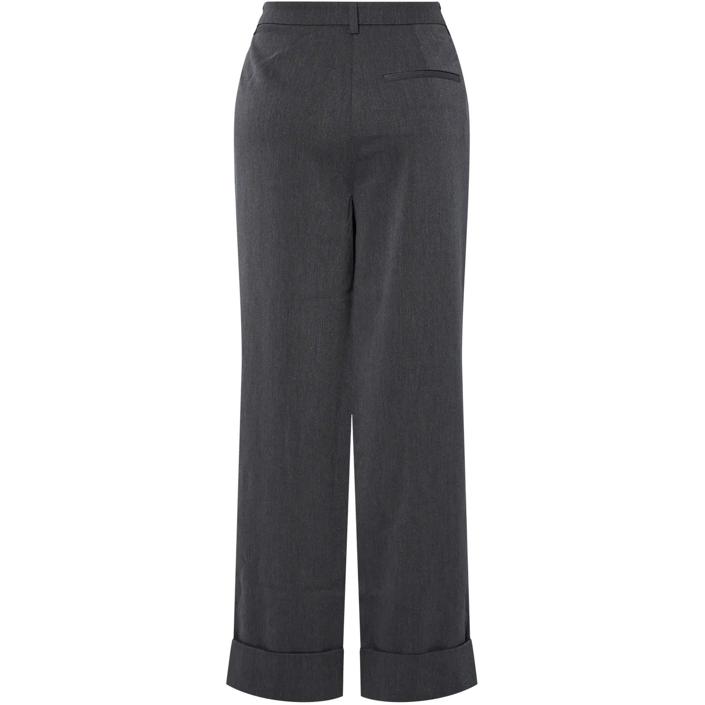 Pantaloni Donna Pieces - Pcjinkx Lw Fold Up Pants - Grigio