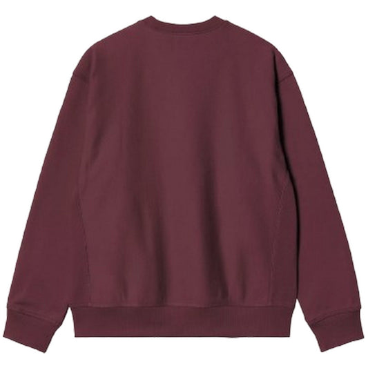 Felpe senza cappuccio Uomo Carhartt Wip - American Script Sweat - Bordeaux