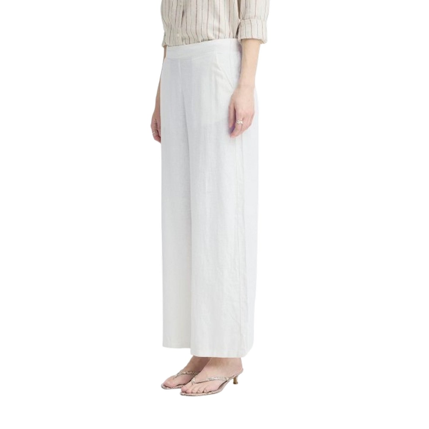 Pantaloni Donna Ichi - Ihlinno Pa4 - Bianco