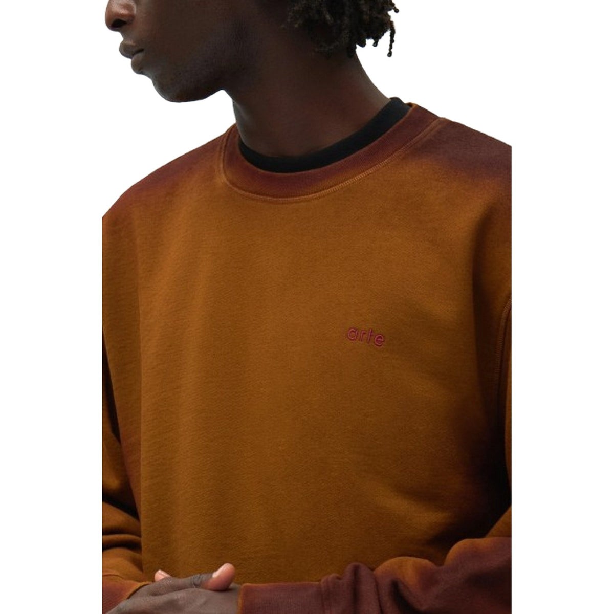 Felpe senza cappuccio Uomo Arte Antwerp - Hand Spray Crewneck - Marrone