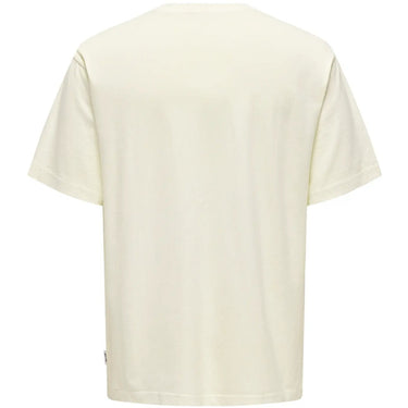 T-shirt Uomo Only & Sons - Onsdistress Rlx Ss Tee Noos - Bianco