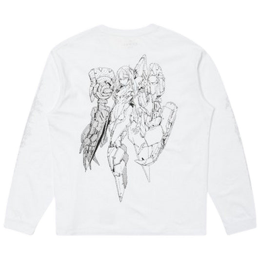Maglie a manica lunga Uomo Edwin - Robot Ts Ls - Bianco